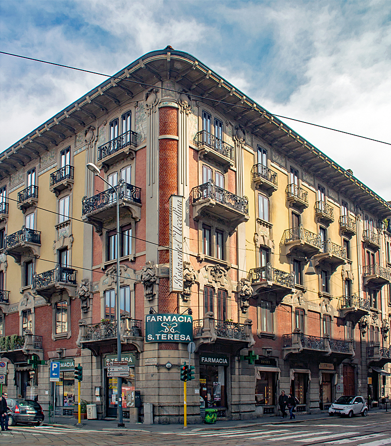 Jugendstil in Mailand, Casa Laugier in Corso Magenta
