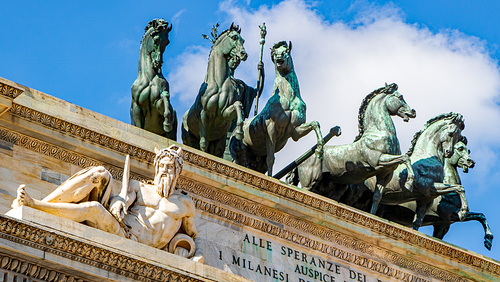 Sestriga auf dem Arco della Pace