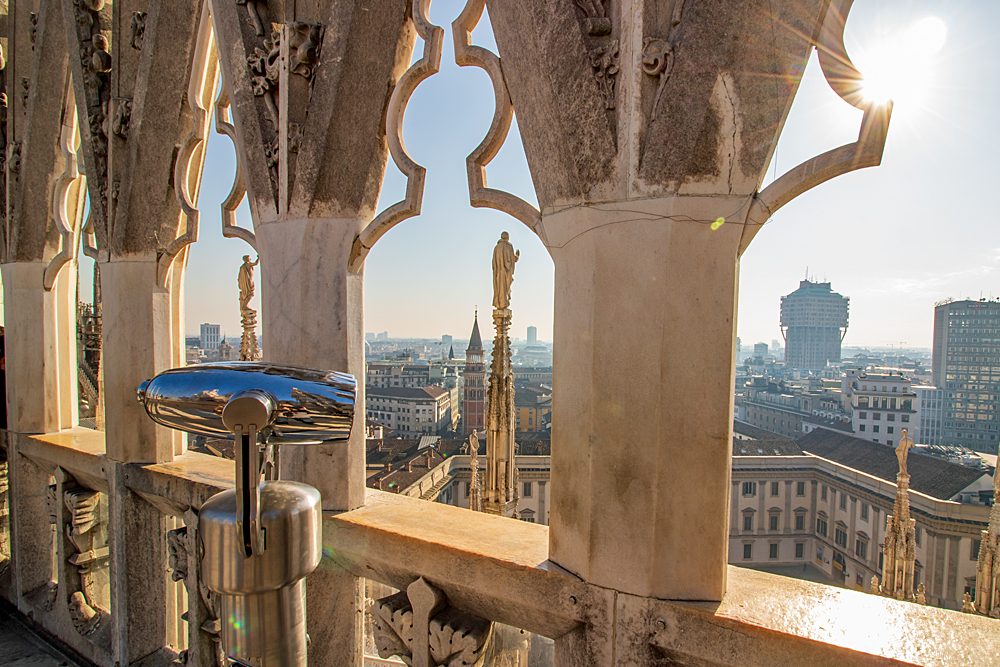 Blick von den Dachterrassen des Doms