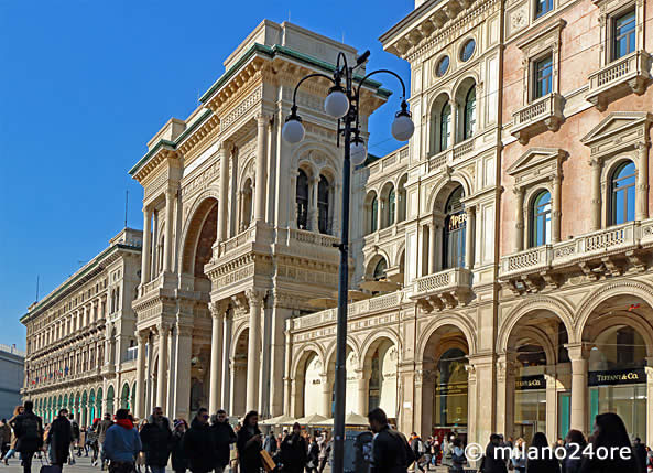 Eingang zur Galleria Vittorio Emanuele II.