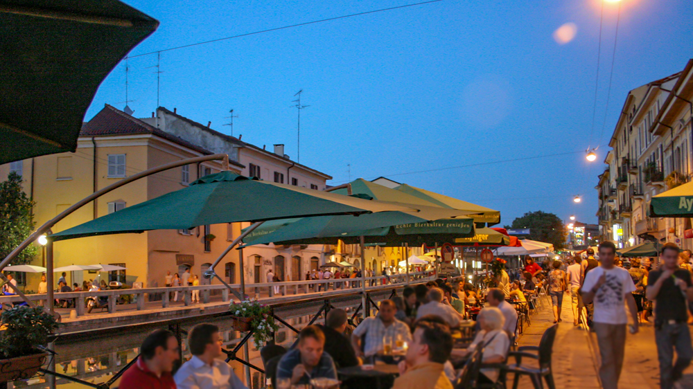 Abends am Naviglio Grande chillen